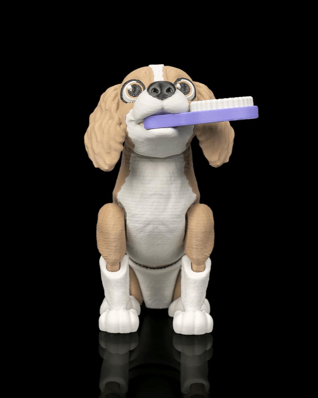 Articulated Cocker Spaniel Figurine, Flexible 3D Printed Fidget Dog Toy, Custom Color Desk Decor, Gift for Dog Mom & Spaniel Lover