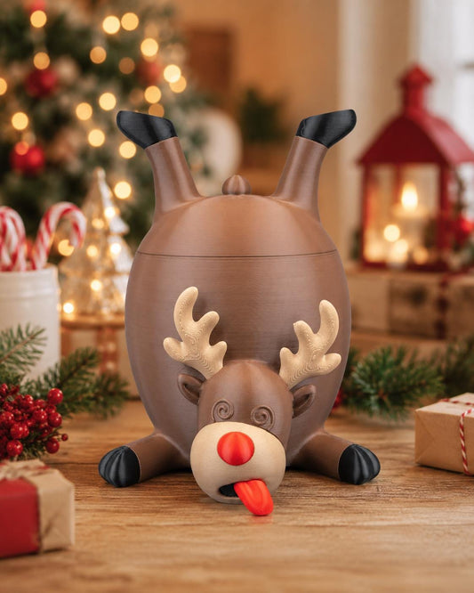 Reindeer Treat Container - Candy holder for Christmas