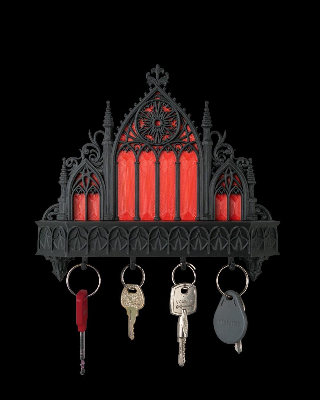 Sanctuary - Gothic Church Wall Mounted Key Holder