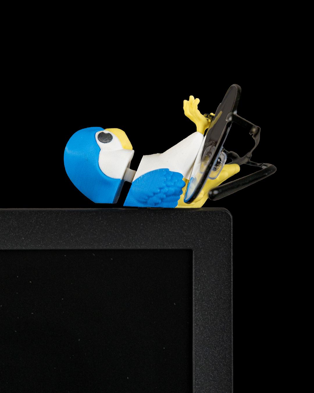Perchmate - Glasses Holder - Colorful Desktop Buddy Figure - Cute Desk Decor -Monitor Shelf Companion