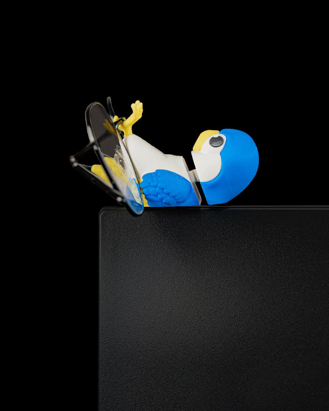 Perchmate - Glasses Holder - Colorful Desktop Buddy Figure - Cute Desk Decor -Monitor Shelf Companion