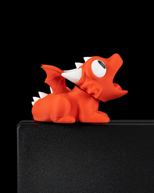 Chompy - Colorful Desktop Buddy Figure - Cute Desk Decor -Monitor Shelf Companion