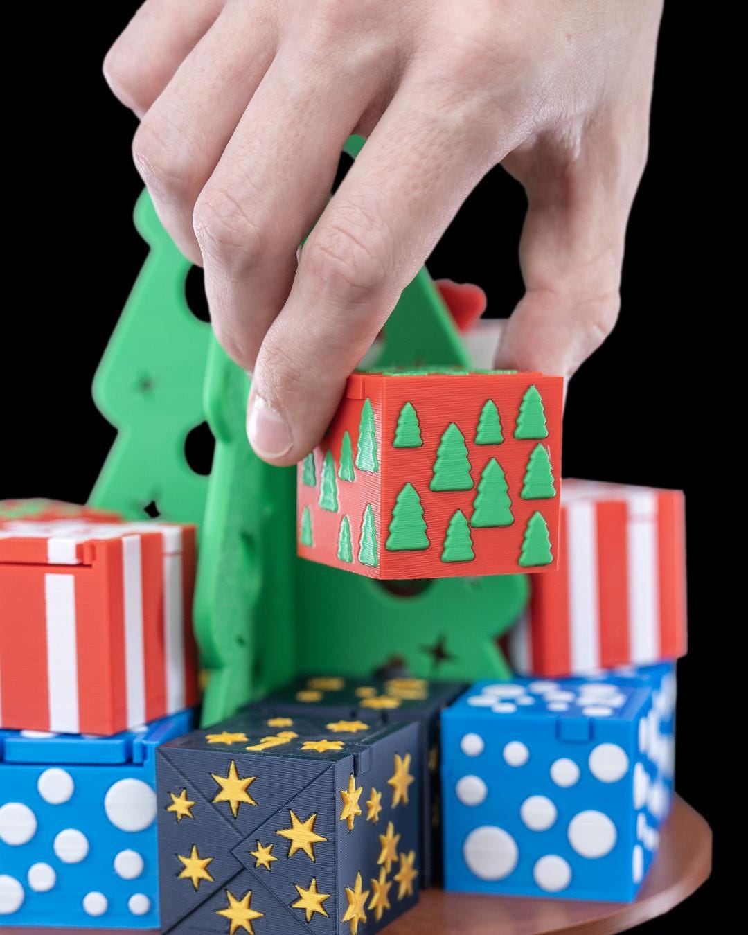 Gift Stack Countdown Containers - Christmas Countdown Calendar