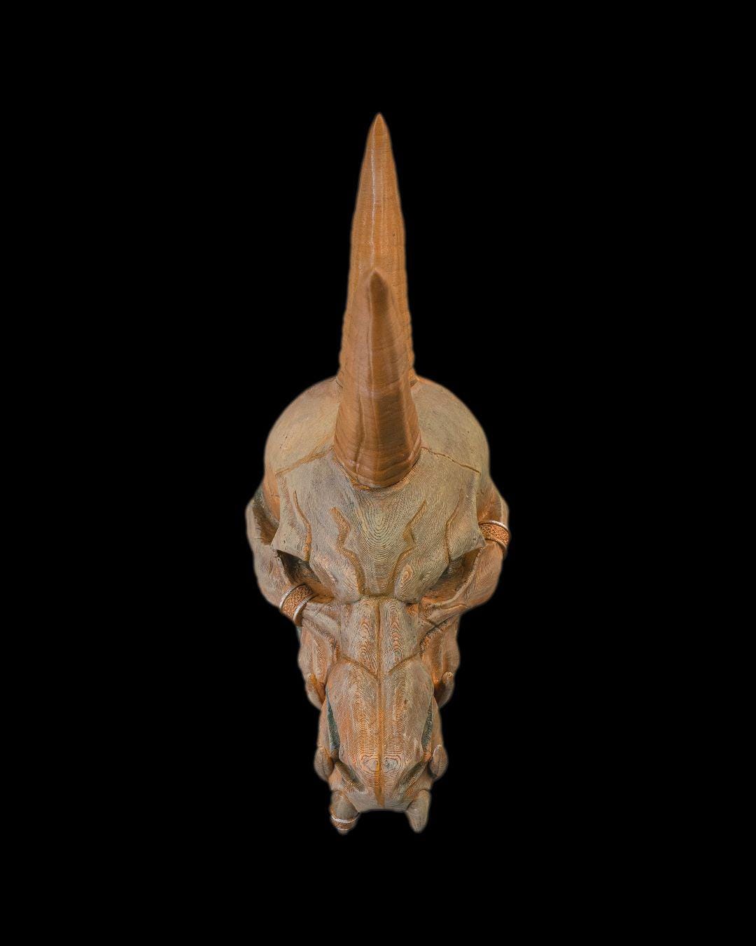 Black Dragon Skull – Multicolor Fantasy Display Piece