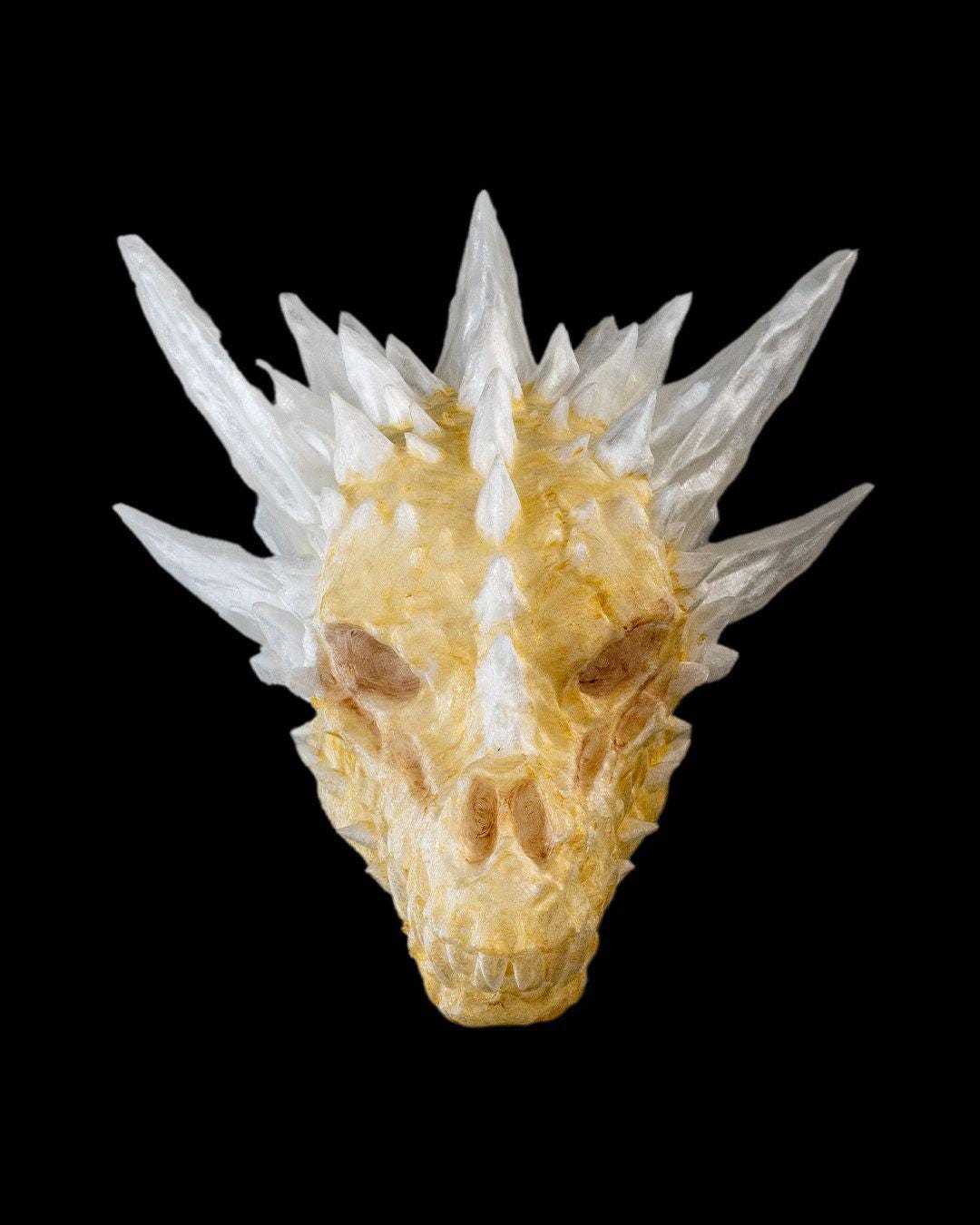 Diamond Dragon Skull – Fantasy Display Piece