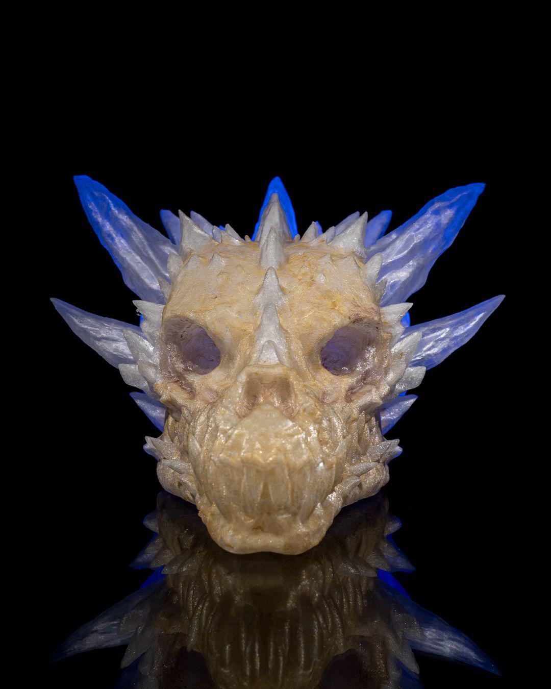 Diamond Dragon Skull – Fantasy Display Piece