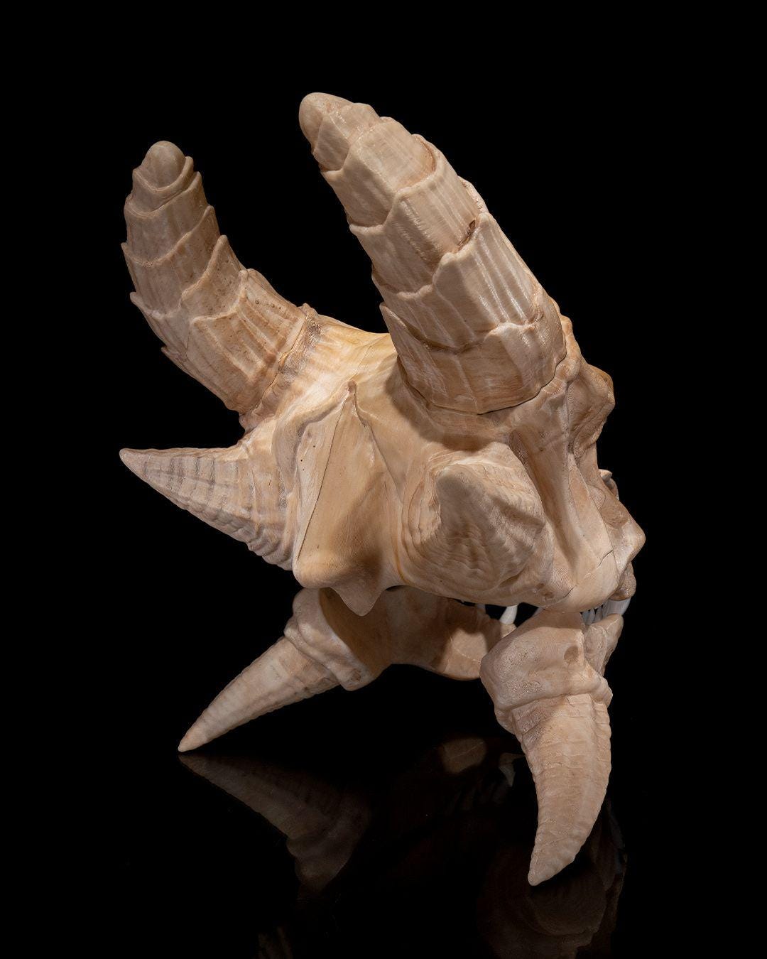 3D Printed Epic Red Dragon Skull – Multicolor Fantasy Display Piece
