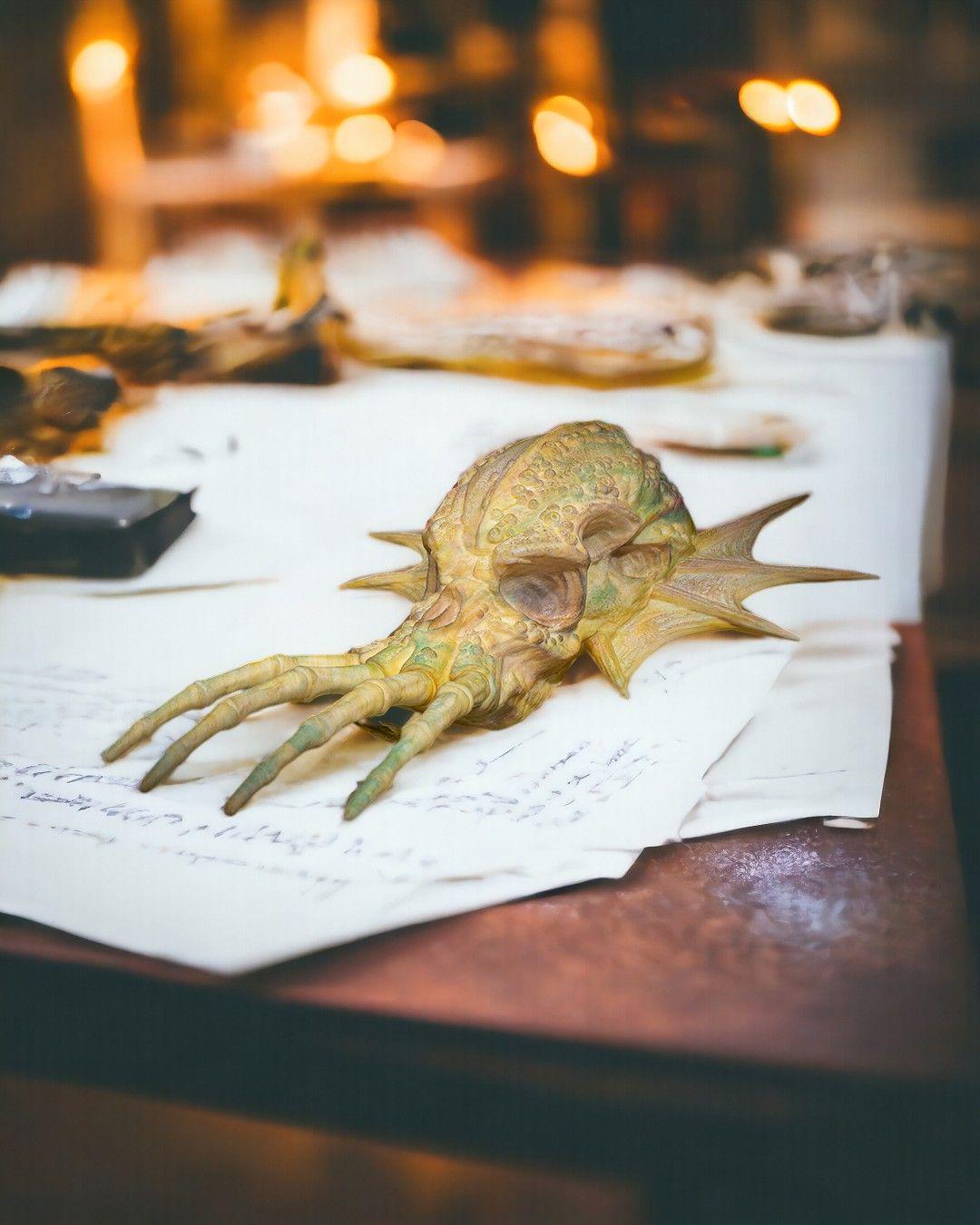 Green Dragon Skull – Fantasy Display Piece
