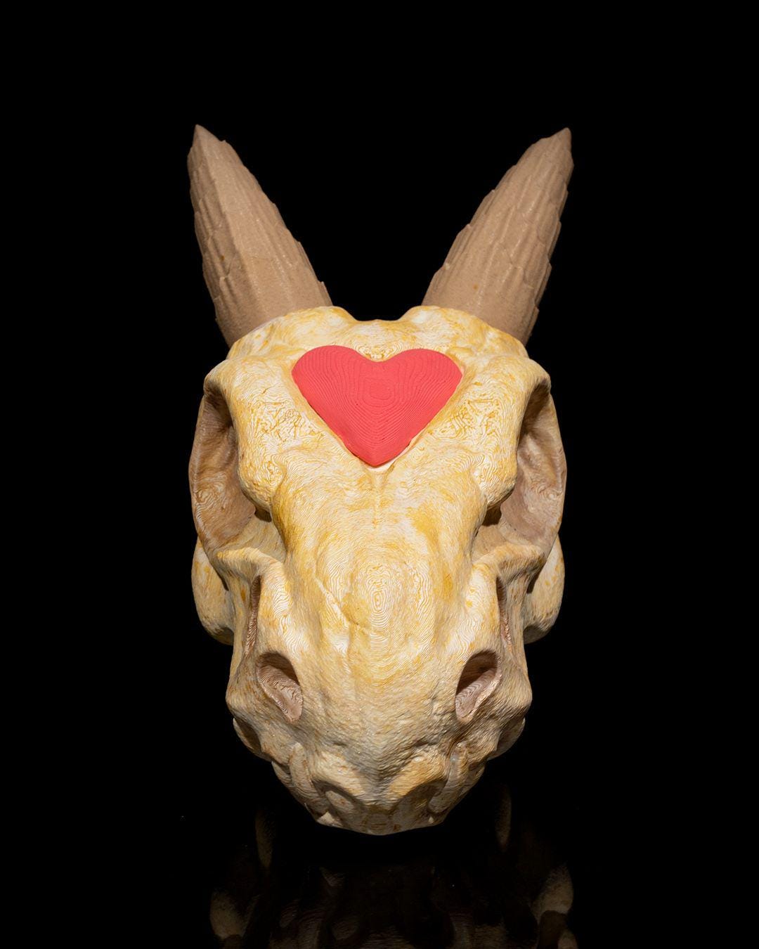 Silver Hatchling Skull –  Fantasy Display Piece