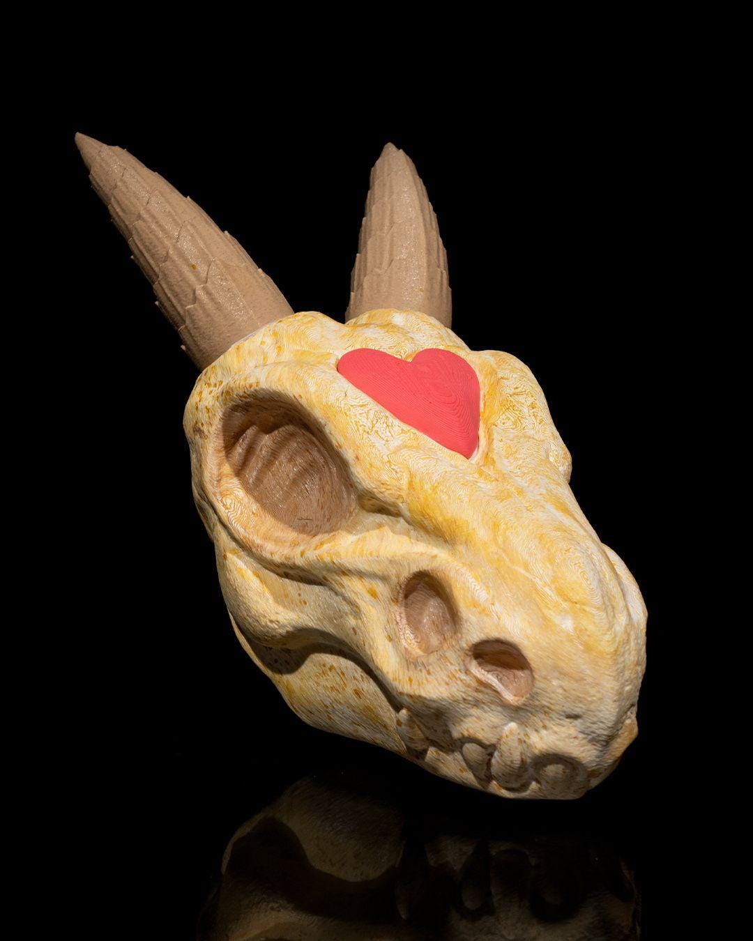 Silver Hatchling Skull –  Fantasy Display Piece