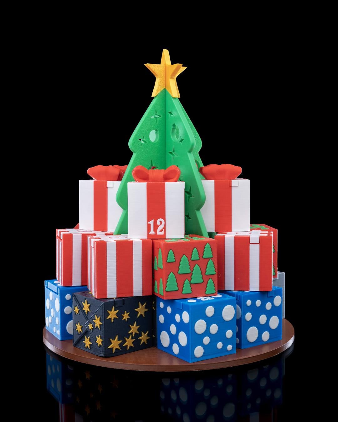 Gift Stack Countdown Containers - Christmas Countdown Calendar