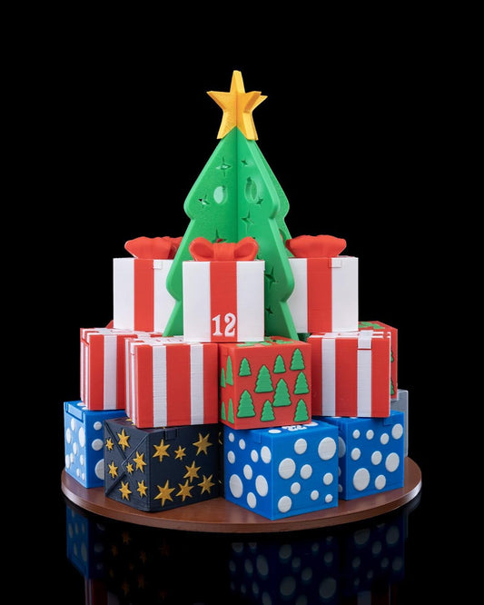 Gift Stack Countdown Containers - Christmas Countdown Calendar