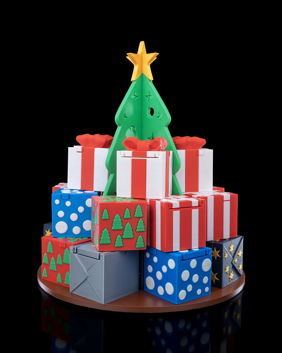 Gift Stack Countdown Containers - Christmas Countdown Calendar