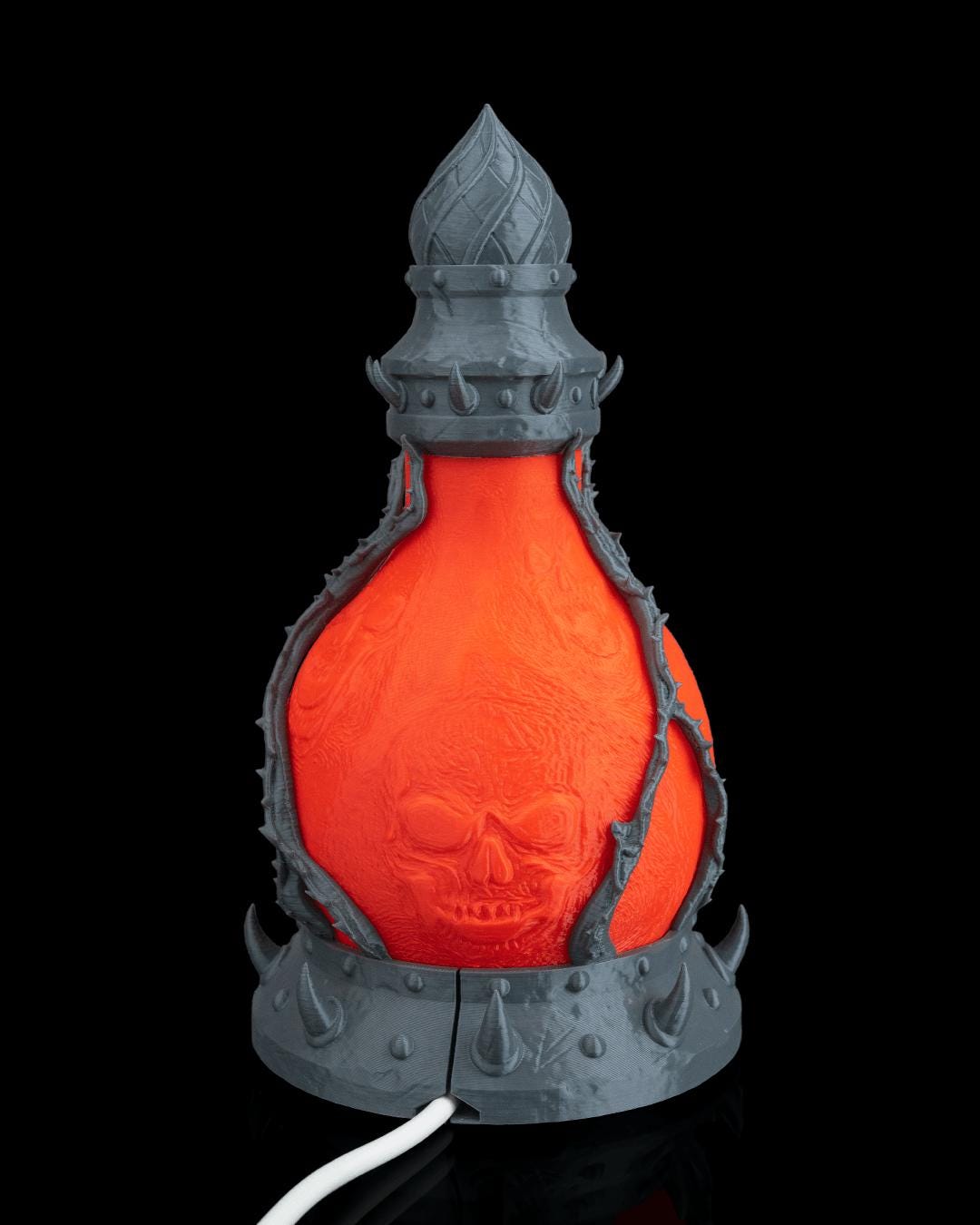 Doom Potion Fantasy Table Lamp Colorful Ambient Light, Magical Home Decor, Enchanted Bedroom Lighting, Mythical Gift, Wh