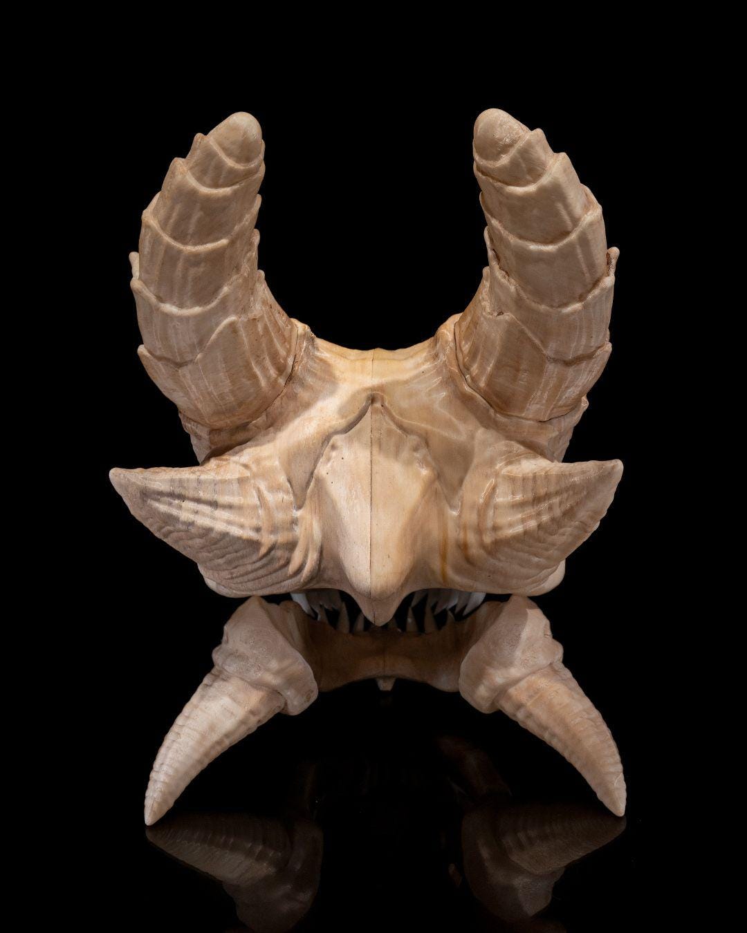 3D Printed Epic Red Dragon Skull – Multicolor Fantasy Display Piece