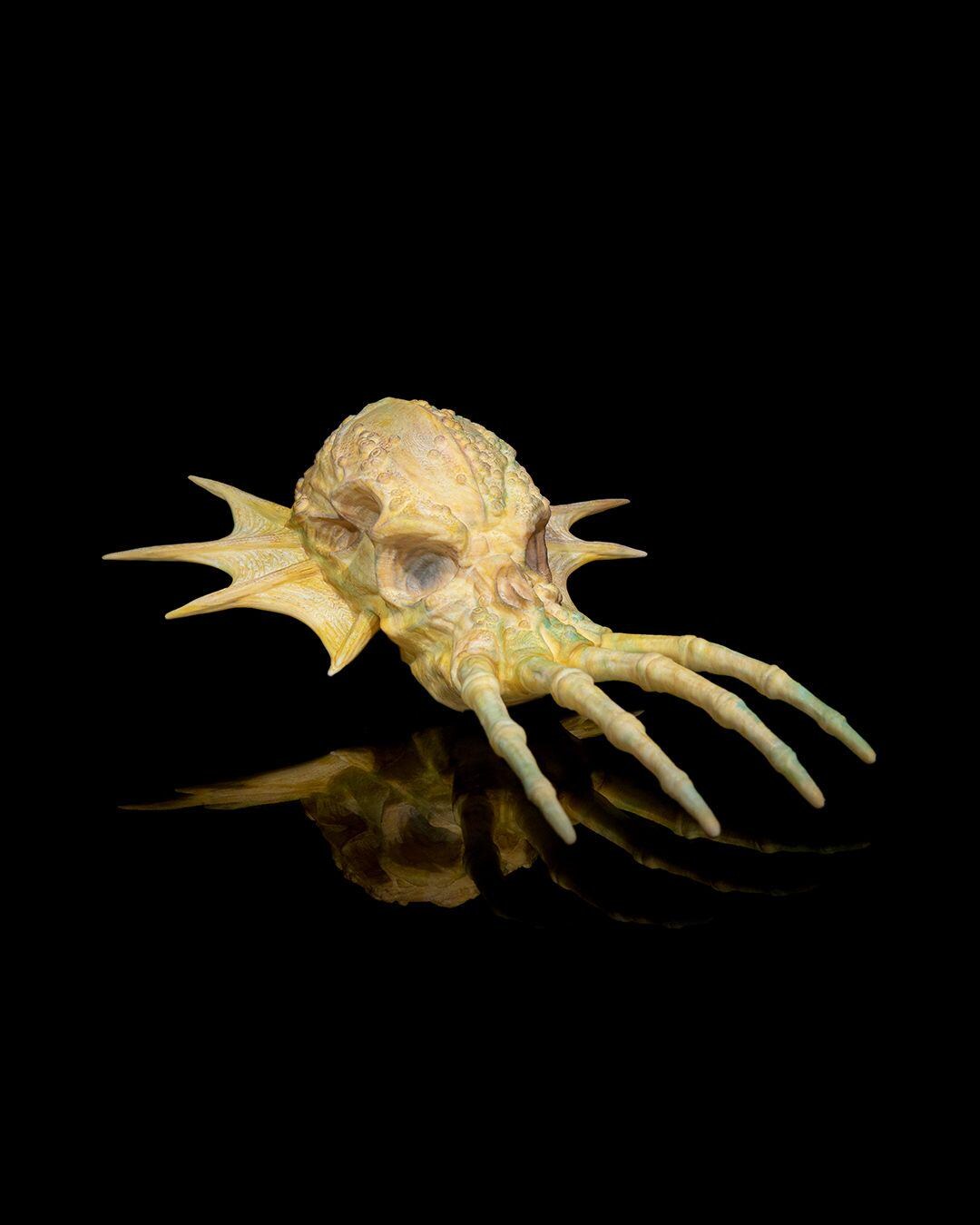 Green Dragon Skull – Fantasy Display Piece