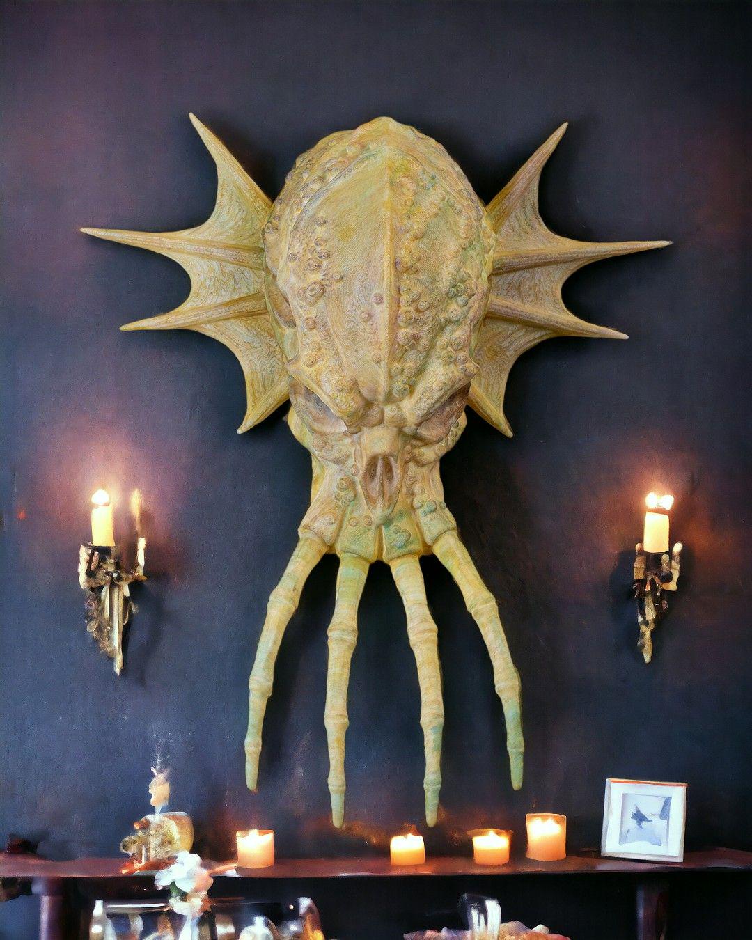 Green Dragon Skull – Fantasy Display Piece
