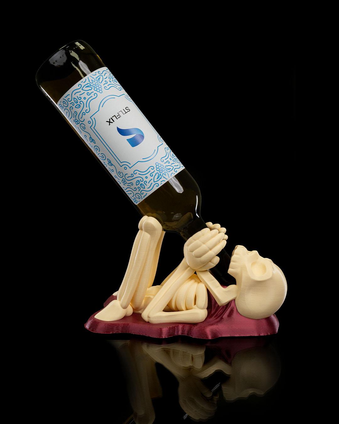 All Spine no Whine Wine Holder, Halloween Spooky Party Decoration, Whimsical Seasonal Display, Haunted House Accent, Fun