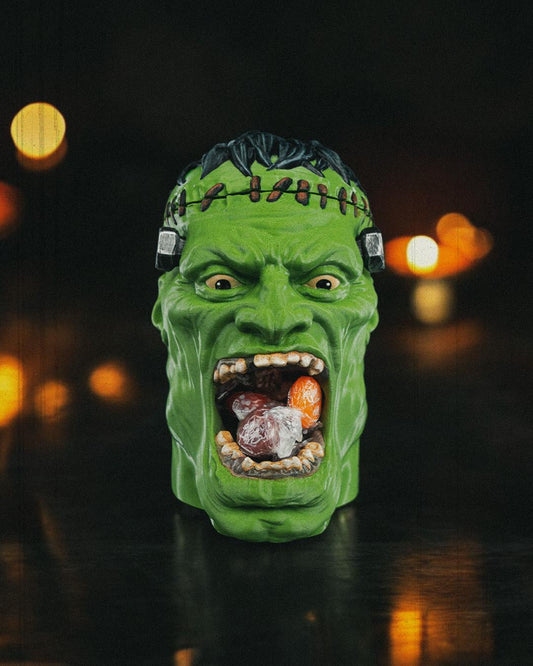 Fran-kandy-stein Candy Holder, Halloween Spooky Party Decoration, Whimsical Seasonal Display, Haunted House Accent, Fun 