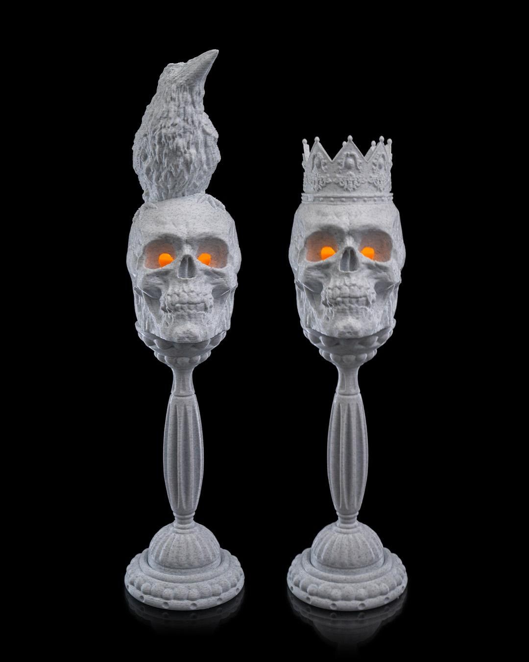 Reaper’s Glow Candle Holder, Halloween Spooky Party Decoration, Whimsical Seasonal Display, Haunted House Accent, Fun Fa
